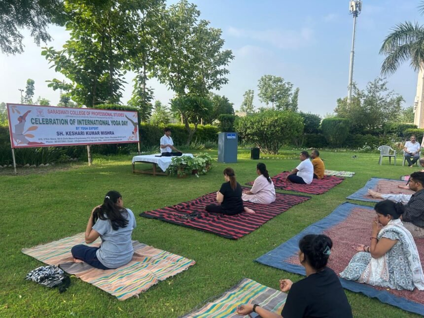 Saraswati College became associated with Yoga