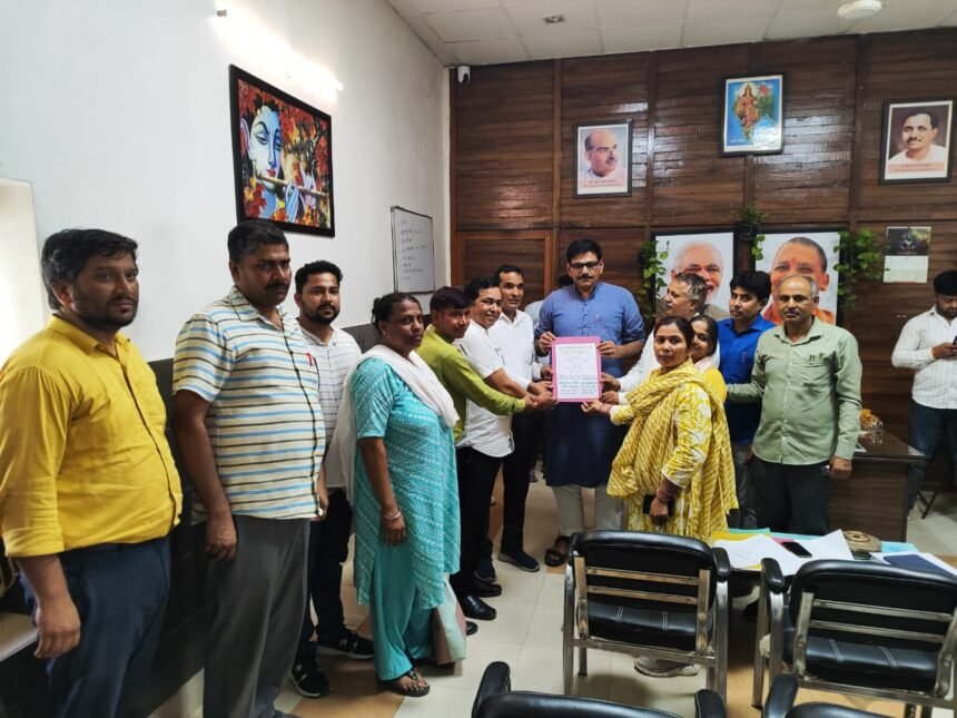 Protest letter submitted to public representatives