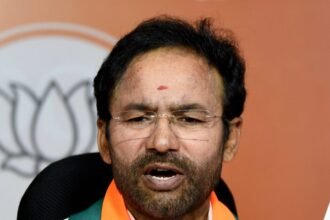 Union Minister Kishan Reddy. IMAGE CREDIT TO BJP