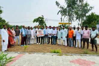 Villagers expressed their anger against the decision to close schools