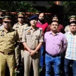 During the raid in Indirapuram. IMAGE CREDIT TO POLICE