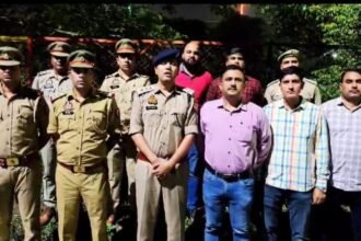 During the raid in Indirapuram. IMAGE CREDIT TO POLICE