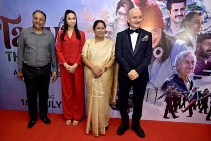 Tanvi The Great Shines on the Red Carpet in the Capital IMAGE CREDIT TO PIB