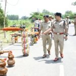 DIG Kalanidhi Naithani conducted a thorough inspection of the Kanwar route IMAGE CREDIT TO MEERUT POLICE