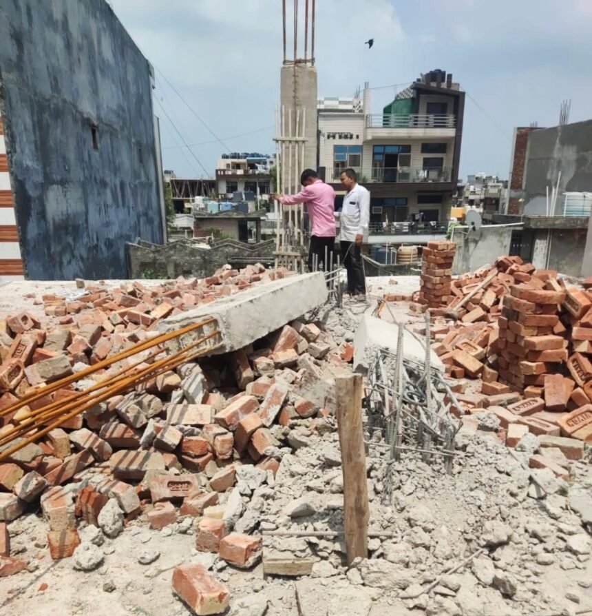 GDA crackdown: Illegal floors demolished in Shalimar Garden amid heavy protest IMAGE CREDIT TO GDA