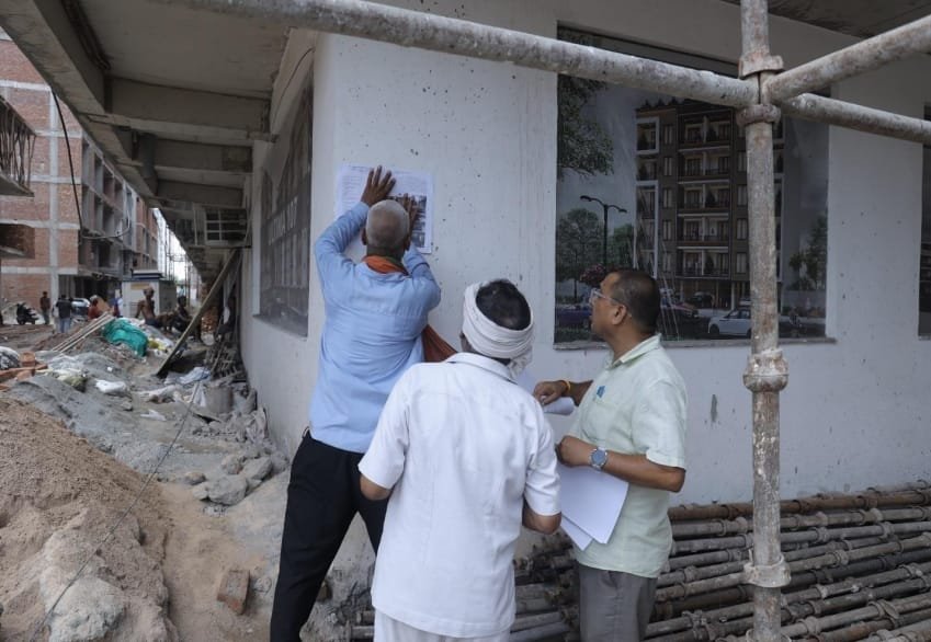 Noida Authority cracks down on illegal builds in Salarpur Khadar; 39 notices given. IMAGE CREIT TO NOIDA AUTHORITY