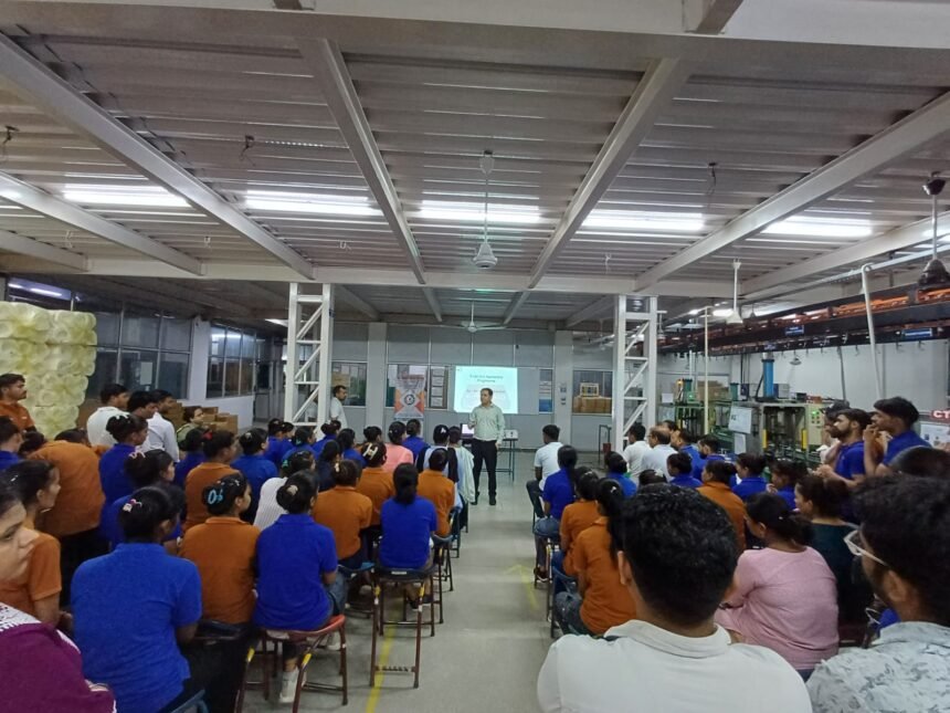 Safety Training Completed at Noida’s Calcom Company. IMAGE CREDIT TO SME GURUKUL