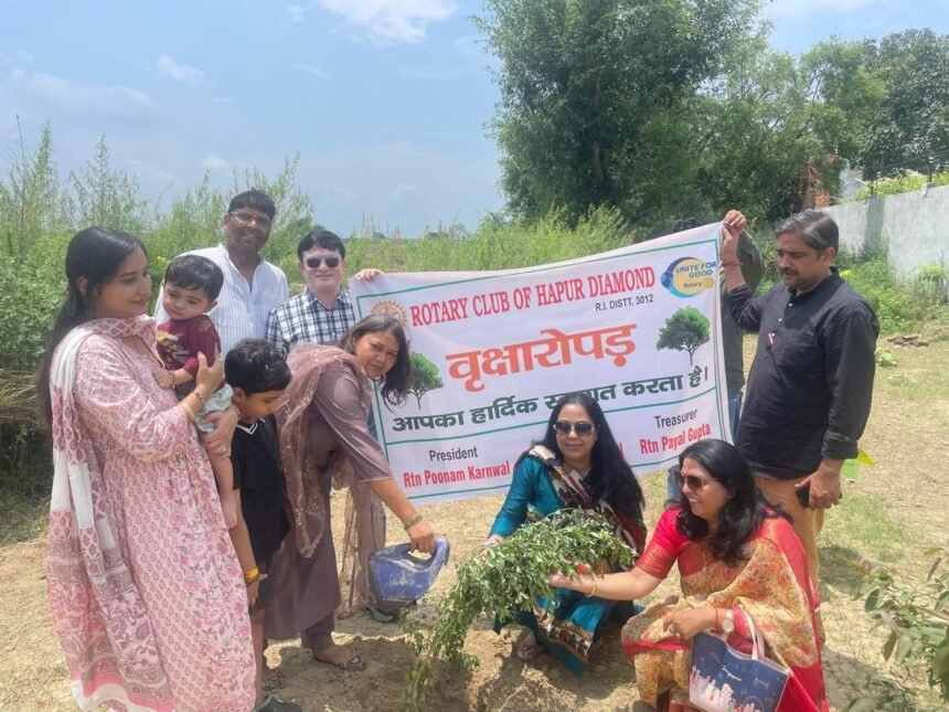 Tree Planted in Mother’s Name by Rotary Club Hapur, IMAGE CREDIT TO ROTARY CLUB