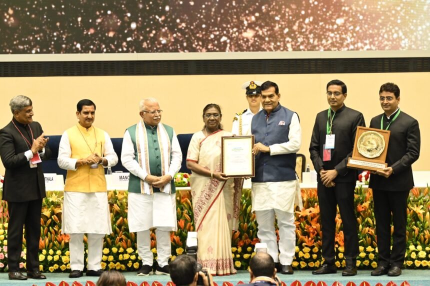 Honored with National Pride Award by the President IMAGE CREDIT TO NOIDA AUTHORITY