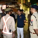 DIG remained vigilant throughout the night on the Kanwar routes IMAGE CREDIT TO MEERUT POLICE