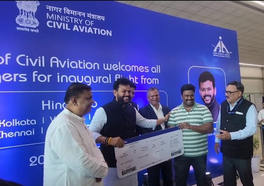 Union Minister Ram Mohan Naidu Inaugurates New Air Services from Hindon IMAGE CREDIT TO CIVIL AVIATION