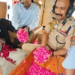 Flower Shower on Kanwariyas from Helicopter in Ghaziabad IMAGE CREDIT TO INFORMATION DEPARTMENT GZB