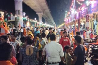Delhi-Meerut highway immersed in the river of Shiva devotion IMAGE CREDIT TO REPORTER