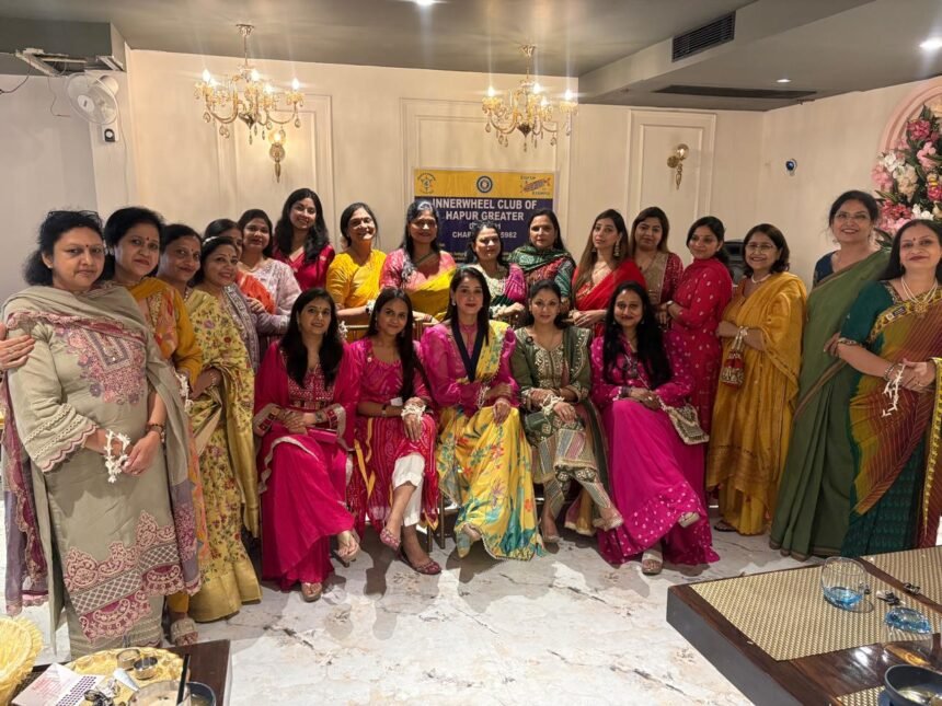 The inauguration ceremony of Inner Wheel Club Hapur Greater was completed with innovation and a commitment to service IMAGE CREDIT TO INNER WHEEL CLUB