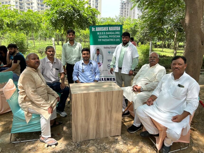 Greater Noida West's Eros Sampoornam Immersed in Shravan Devotion IMAGE CREDIT TO I.S. SOCIETY
