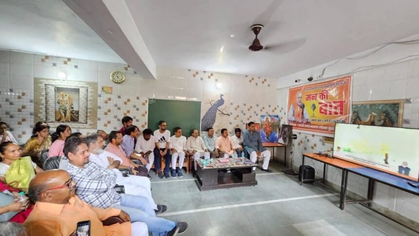 Inspired by Mann Ki Baat, tree plantation dedicated to mothers at every booth IMAGE CREDIT TO BJP