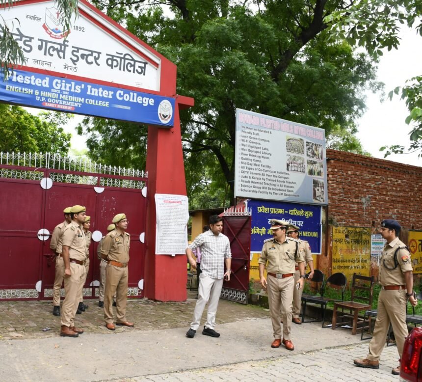 Tight security arrangements on exam day IMAGE CREDIT TO POLICE