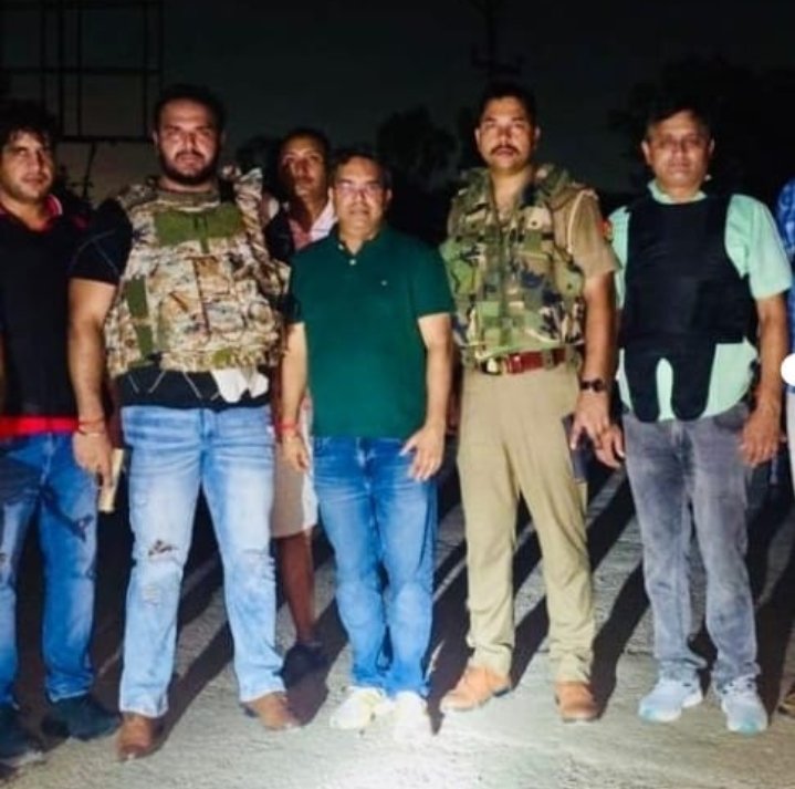 Encounter with a criminal wanted with a reward of fifty thousand in Hapur IMAGE CREDIT TO POLICE