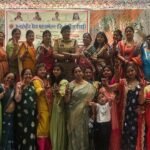 Women adorned in the colors of Hariyali Teej IMAGE CREDIT TO REPORTER