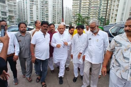 A massive gathering of Congress workers in Ghaziabad IMAGE CREDIT TO CONGRESS