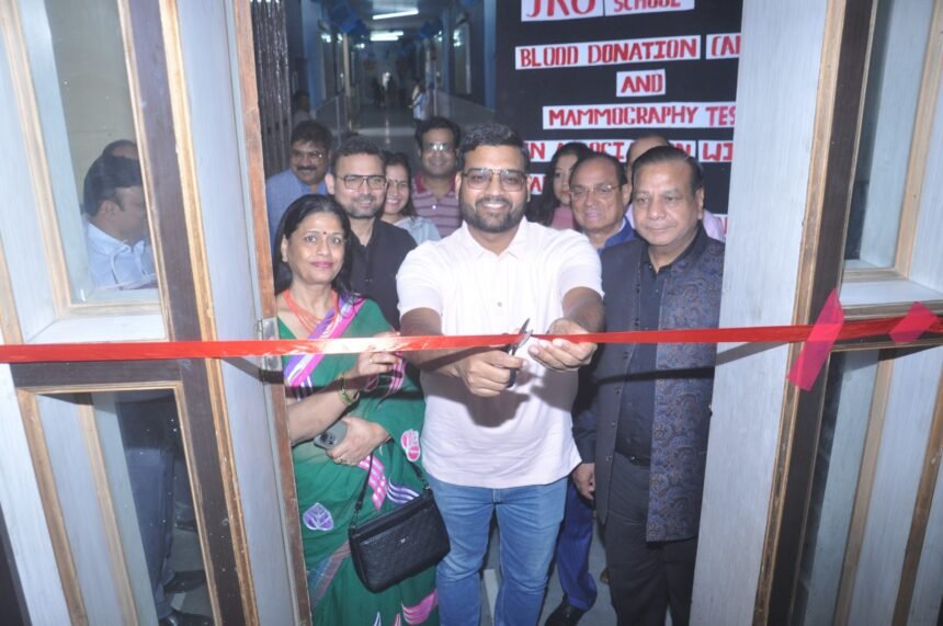 A blood donation camp and mammography screening program were organized at JKG International School. IMAGE CREDIT TO SCHOOL