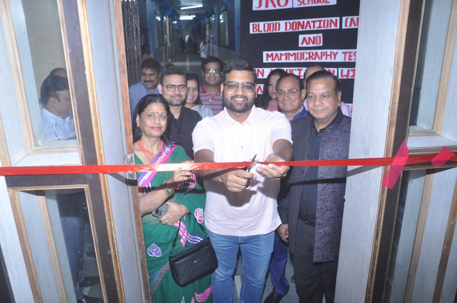 A blood donation camp and mammography screening program were organized at JKG International School. IMAGE CREDIT TO SCHOOL