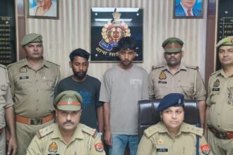 Police busted a bike theft gang in Sahibabad; 9 vehicles recovered, two habitual offenders and one juvenile arrested. IMAGE CREDIT TO POLICE