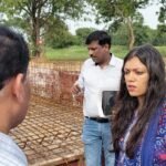 On complaints of waterlogging in the villages of the Jewar area, Noida’s DM went into action mode and took charge personally at the site IMAGE CREDIT TO INFORMATION DEPARTMENT