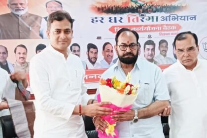 BJP has geared up for the tricolor in every home. Image credit to BJP
