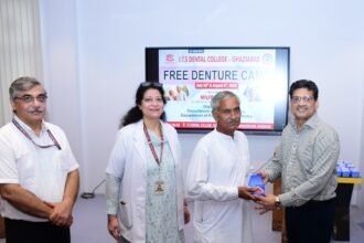Faces filled with smiles at ITS Dental College. Image credit to ITS college