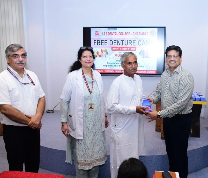Faces filled with smiles at ITS Dental College. Image credit to ITS college