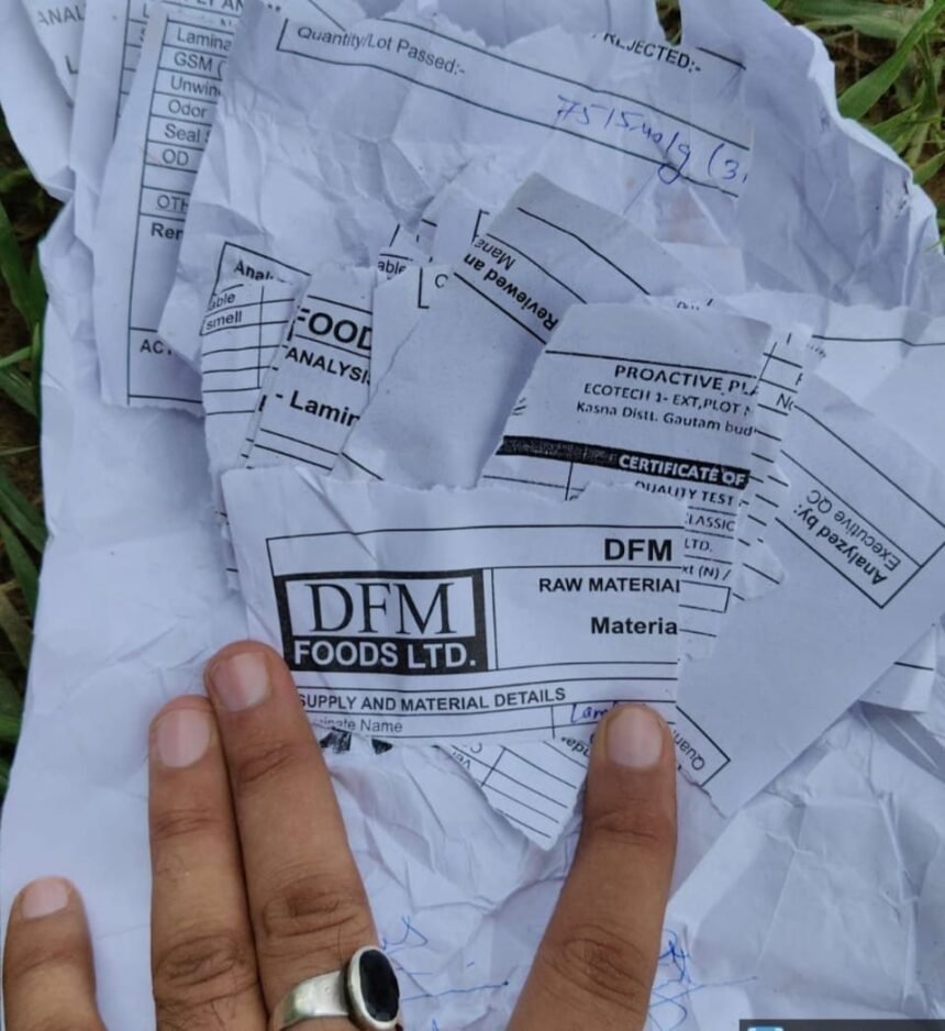 Greater Noida Authority Imposes Fine of ₹1.30 Lakh on the Person Responsible for Dumping IMAGE CREDIT TO GNIDA