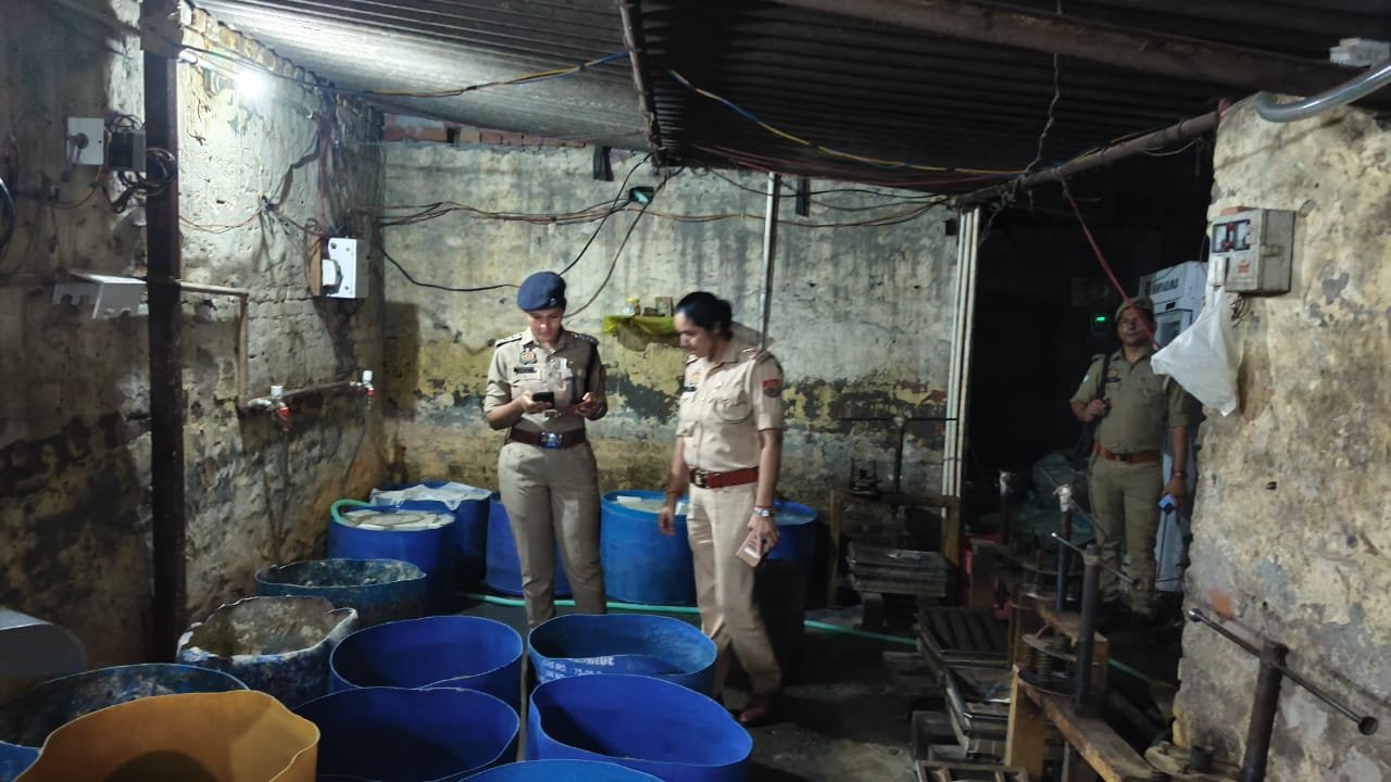 Crossing Police Raid on Soy Paneer Factory IMAGE CREDIT TO POLICE