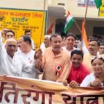 A grand Tiranga march held on foot in Karanawal IMAGE CREDIT TO REPORTER