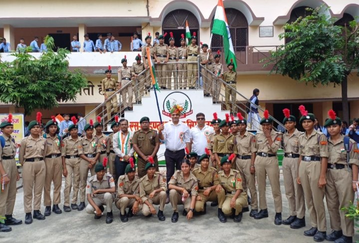 Simhavali Town Overflowed with Tricolor Enthusiasm IMAGE CREDIT TO SCHOOL