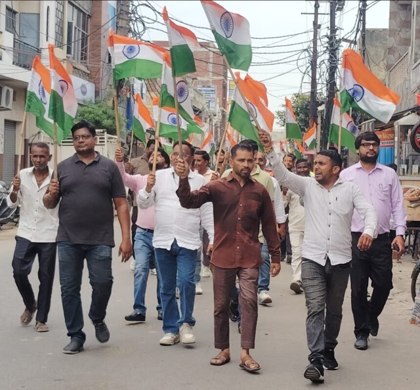 Muradnagar Drenched in the Colors of the Tricolor IMAGE CREDIT TO REPORTER