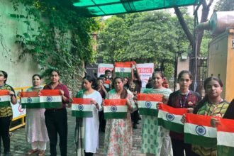 Har Ghar Tiranga Rally at JKG International School IMAGE CREDIT TO SCHOOL