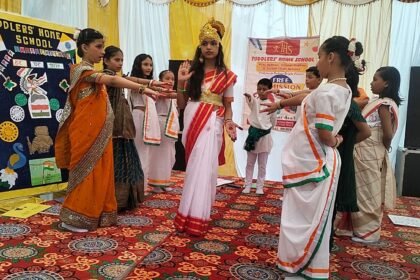 Toddlers Home School Pratap Vihar was immersed in the colors of patriotism IMAGE CREDIT TO SCHOOL