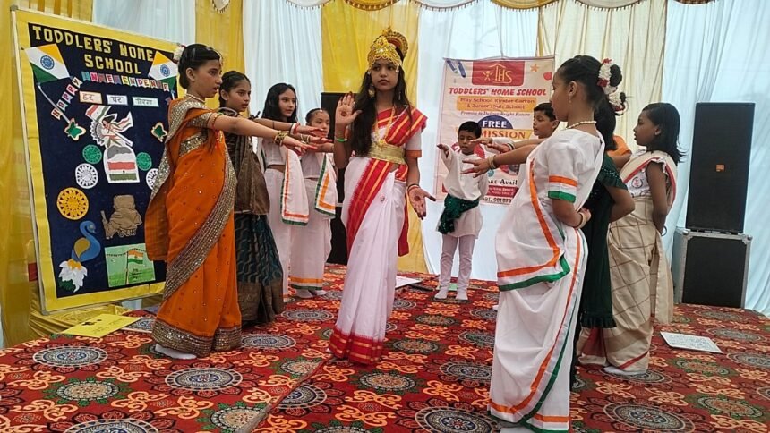 Toddlers Home School Pratap Vihar was immersed in the colors of patriotism IMAGE CREDIT TO SCHOOL