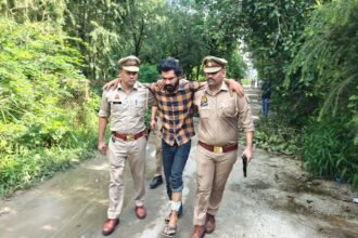 Operation Langda: Sahibabad Police Arrests One Accused in Encounter, Sustains Gunshot Injury in Leg IMAGE CREDIT TO POLICE