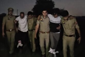 Loni Police Arrest Two Accused in Gang Rape Case During Encounter; One Sustains Leg Injury IMAGE CREDIT TO POLICE