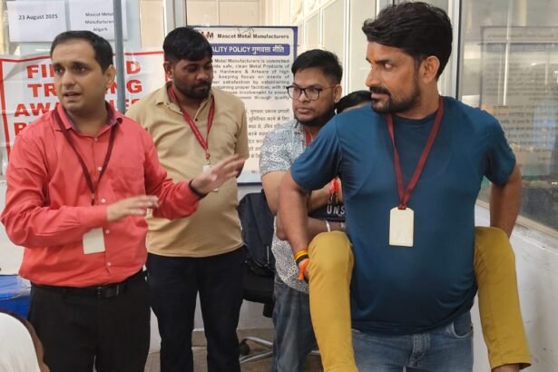 Mascot Metal workers receive safety gear and training. Photo by Gurukul Foundation