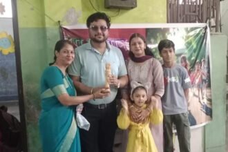 The students of C.M. Public School conveyed a message of water conservation and environmental protection through the colors of their paintings IMAGE CREDIT TO SCHOOL
