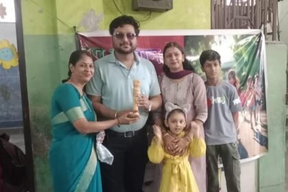 The students of C.M. Public School conveyed a message of water conservation and environmental protection through the colors of their paintings IMAGE CREDIT TO SCHOOL
