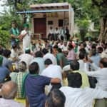In the Bhakiyu panchayat, issues of sugarcane payment, smart meters, and stray animals were raised, with farmers sounding the call for a possible protest. IMAGER CREDIT TO REPRTER