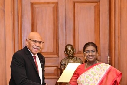 New strength in India-Fiji relations as PM Rabuka receives a grand welcome at the Rashtrapati Bhavan IMAGE CREDIT TO PIB