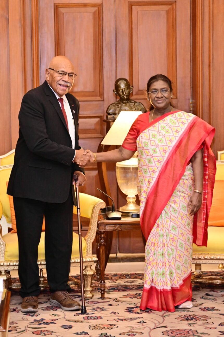 New strength in India-Fiji relations as PM Rabuka receives a grand welcome at the Rashtrapati Bhavan IMAGE CREDIT TO PIB
