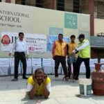 Mock drill of Civil Defence held at JKG International School; children learned fire safety skills IMAGE CREDIT TO SCHOOL