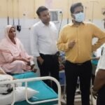 Five injured as flat’s roof collapses; SDM visits the injured to check their condition IMAGE CREDIT TO INFORMATION DEPARTMENT