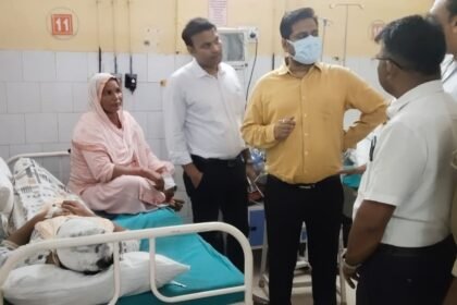 Five injured as flat’s roof collapses; SDM visits the injured to check their condition IMAGE CREDIT TO INFORMATION DEPARTMENT